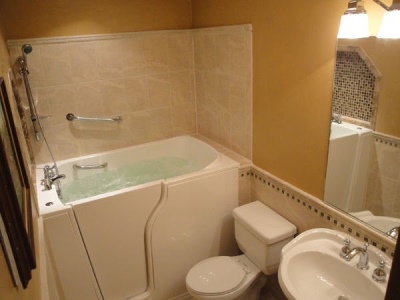 Independent Home Products, LLC installs hydrotherapy walk in tubs in Le Roy