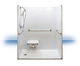 Walk in shower in Alma by Independent Home Products, LLC